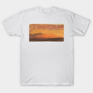 Sunset, Hudson Valley by Frederic Edwin Church T-Shirt